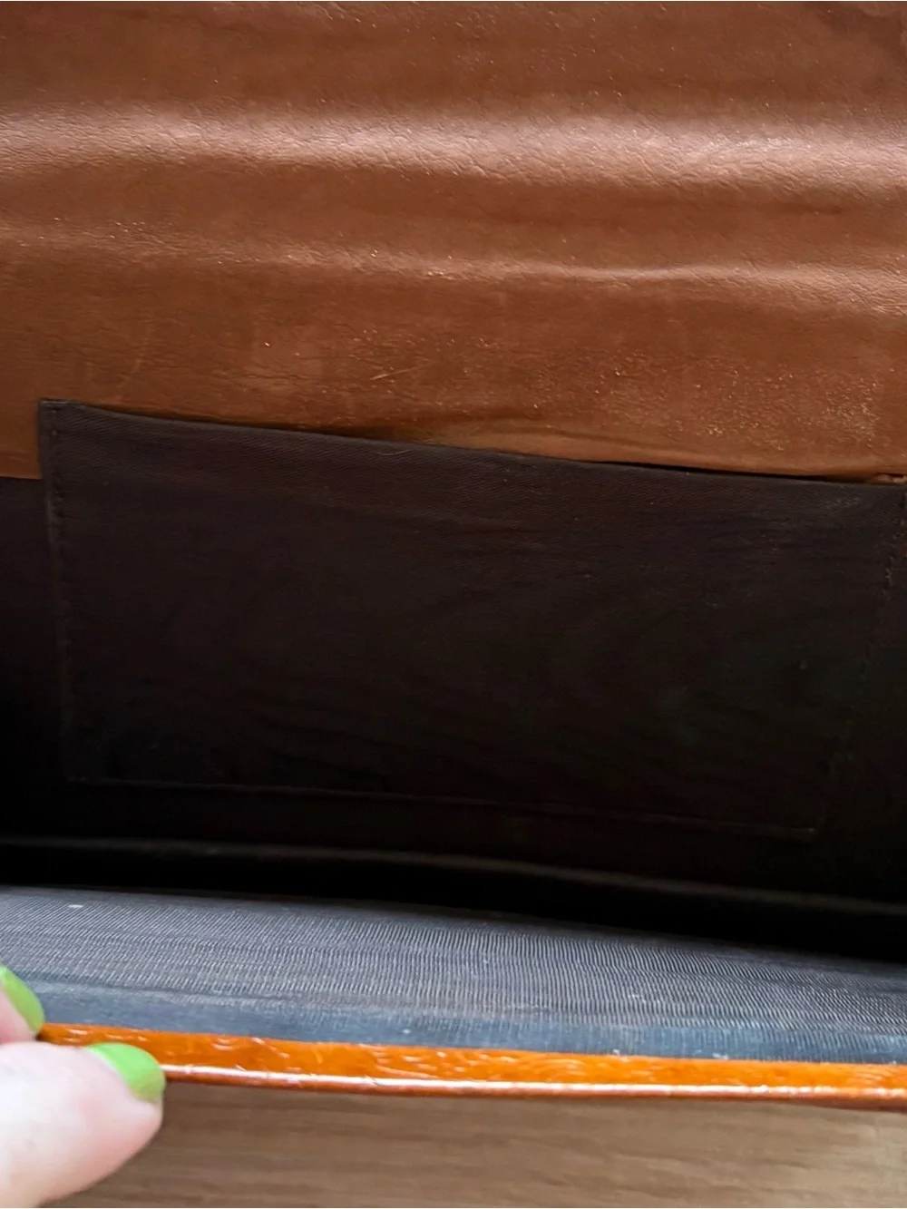 florentine gold-embossed leather clutch, vintage